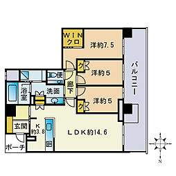 間取図画像 3LDK