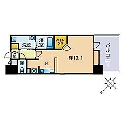 サムティ天神南 ワンルームの間取図画像