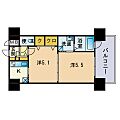エンクレスト薬院LUCE7階9.9万円