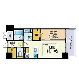 間取図画像 1LDK