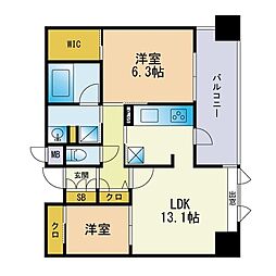 間取図画像 2LDK