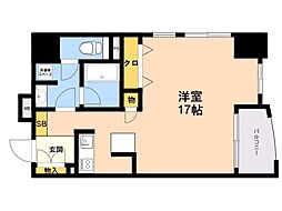 クレアランドマーク ワンルームの間取図画像