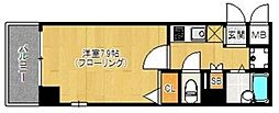 ラフォーレ博多駅前 1Kの間取図画像