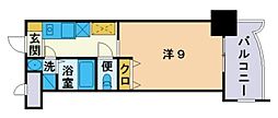 ロイヤル博多駅前 1Kの間取図画像