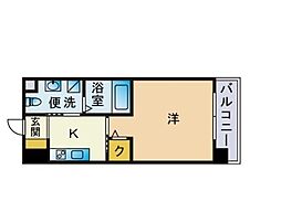 グランドシャルマン博多駅前 1Kの間取図画像
