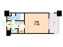 ツインズ博多S館 1Kの間取図画像