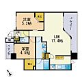 Glam美野島7階12.7万円