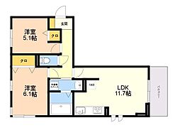 間取図画像 2LDK