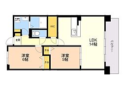 間取図画像 2SLDK