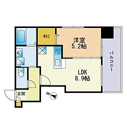 グラン・シャリオ 1LDKの間取図画像