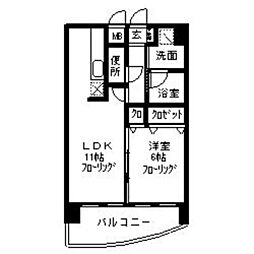 ステラコート箱崎 1LDKの間取図画像