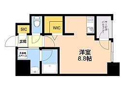 エンクレスト空港前 ワンルームの間取図画像