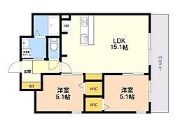 REGINA 2LDKの間取図画像