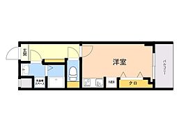 21テクノロジー ワンルームの間取図画像
