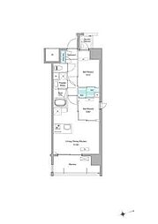 AIFLAT吉塚駅前 2LDKの間取図画像