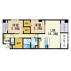 物件の間取り