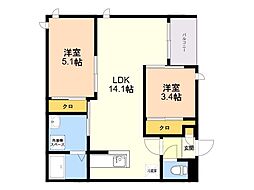 間取図画像 2LDK