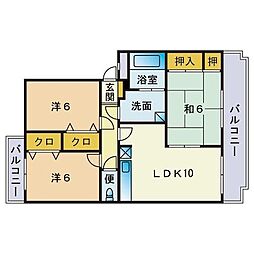 間取図画像 3LDK