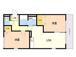 間取図画像 2LDK