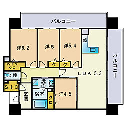 パティオスタイル照葉 4LDKの間取図画像