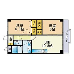 間取図画像 2LDK