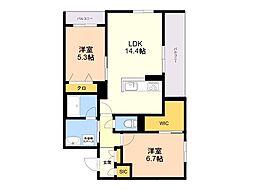 間取図画像 2LDK