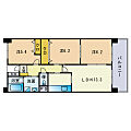 NTT-KF高宮住宅3階13.2万円