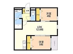 間取図画像 2LDK