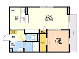 間取図画像 1LDK