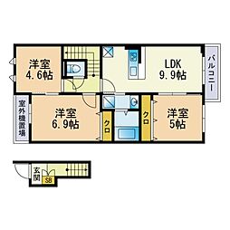 間取図画像 3LDK
