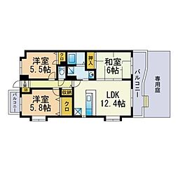 間取図画像 3LDK