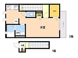 アムール椿 ワンルームの間取図画像