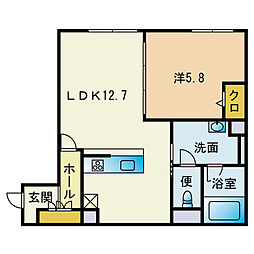 間取図画像 1LDK