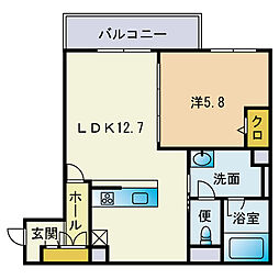 間取図画像 1LDK