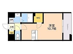 L1BTH-HIRAO2 1LDKの間取図画像