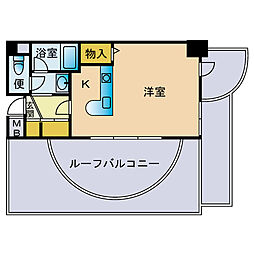 グレース高宮 ワンルームの間取図画像
