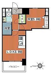 ステイツ姪浜駅前 1LDKの間取図画像