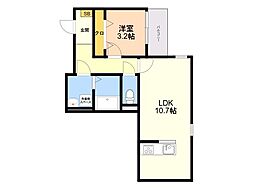 石丸3丁目AP(仮) 1LDKの間取図画像