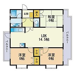 サクスィードハウジング 3LDKの間取図画像
