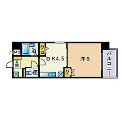ポラリスナガノ 1DKの間取図画像