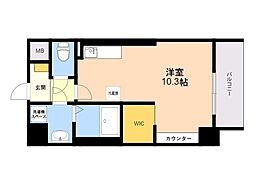 トレーフル永嶋 ワンルームの間取図画像