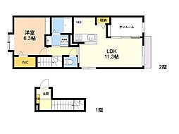 間取図画像 1LDK