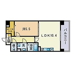 プレアデス 1LDKの間取図画像