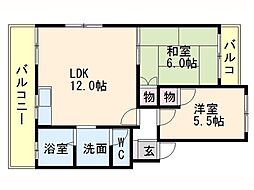 アントレ21 3SLDKの間取図画像