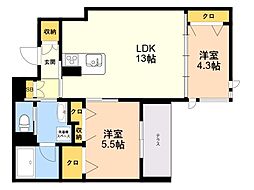 間取図画像 2LDK
