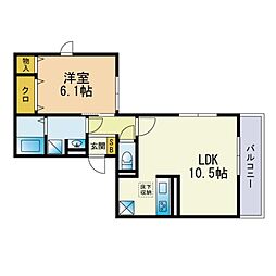 間取図画像 1LDK
