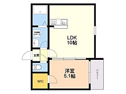 間取図画像 1LDK