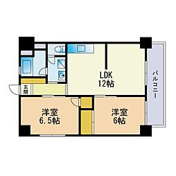 IT城南 2LDKの間取図画像