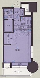 エステート・モア別府 1Kの間取図画像