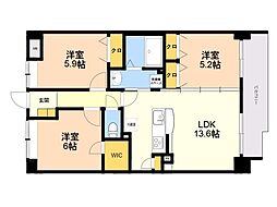 GRACE小笹 3LDKの間取図画像